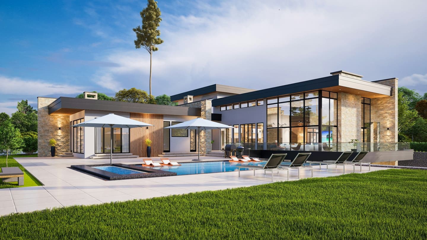 Homes typical of Los Altos Hills, CA